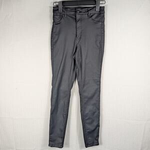 H&M Curvy Jeggings Women 2 Gray Ultra High Waist Ankle Length 26x28 Stretch